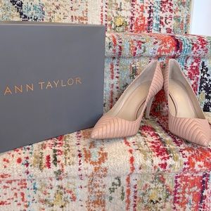 Ann Taylor’s leather pumps